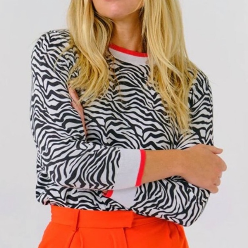 Edinburgh Knitwear Zebra Sweater